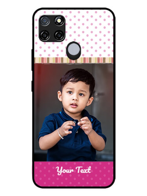 Custom Realme C12 Photo Printing on Glass Case  - Cute Girls Cover Design