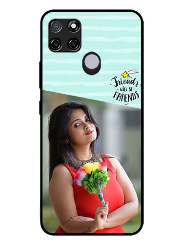 Custom Realme C12 Custom Glass Phone Case  - Friends Picture Icon Design