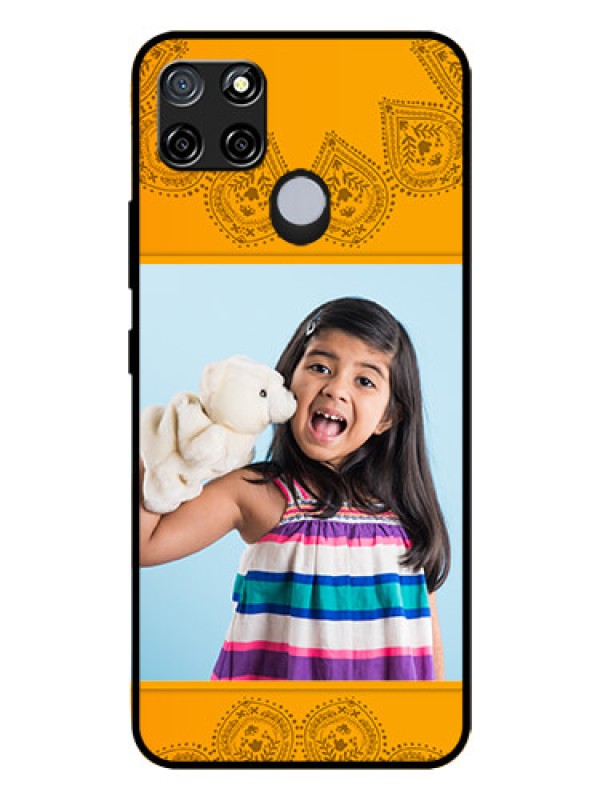 Custom Realme C12 Personalized Glass Phone Case  - Photo Wedding Design 