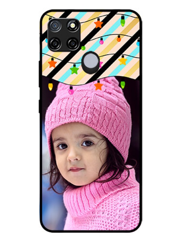 Custom Realme C12 Custom Glass Mobile Case  - Lights Hanging Design
