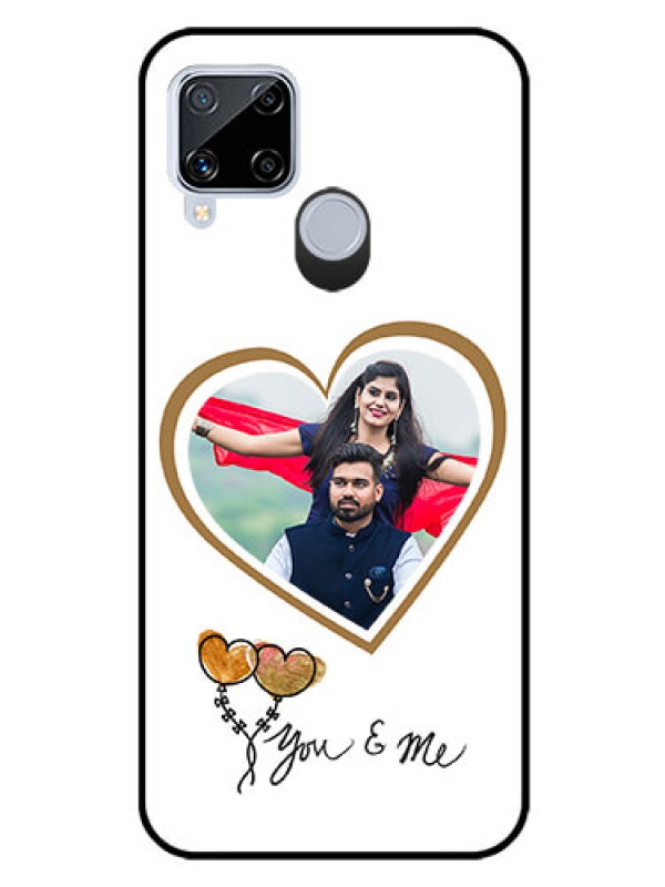 Custom Realme C15 Custom Glass Mobile Case  - You & Me Design