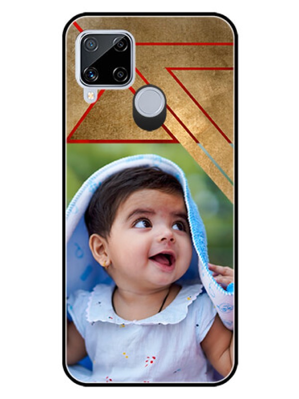 Custom Realme C15 Personalized Glass Phone Case  - Gradient Abstract Texture Design