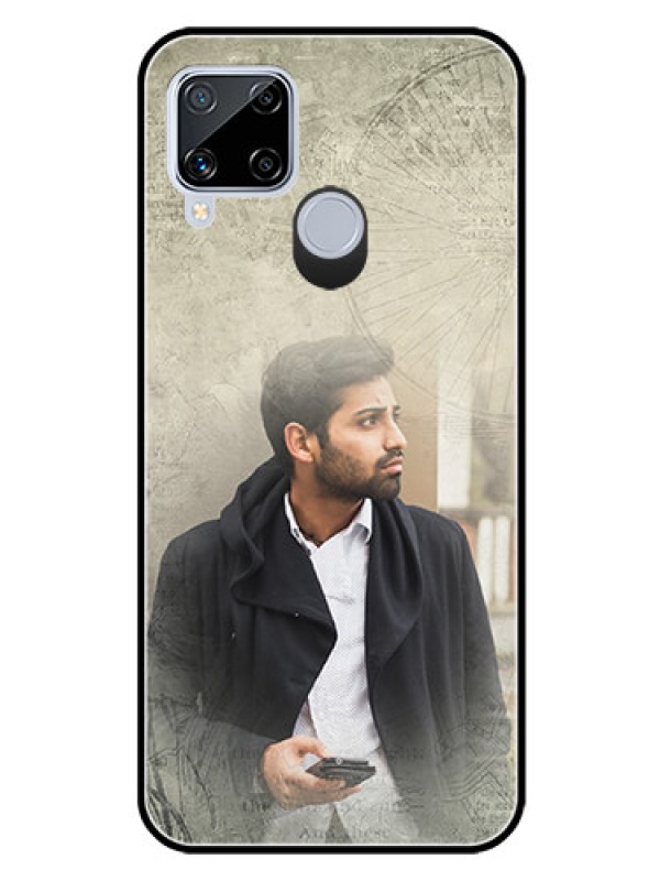 Custom Realme C15 Custom Glass Phone Case  - with vintage design