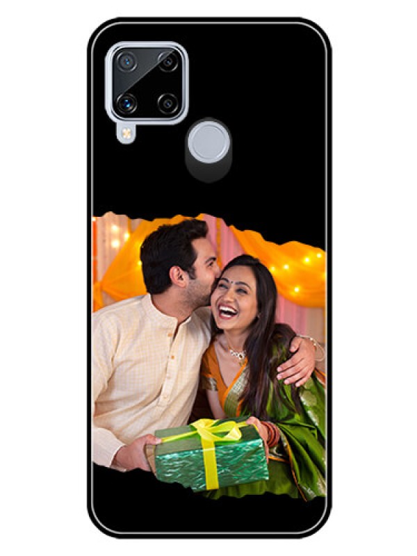 Custom Realme C15 Custom Glass Phone Case - Tear-off Design
