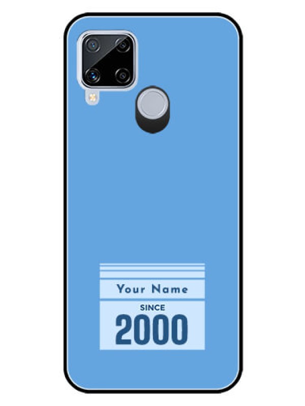 Custom Realme C15 Custom Glass Mobile Case - Custom Year of birth Design