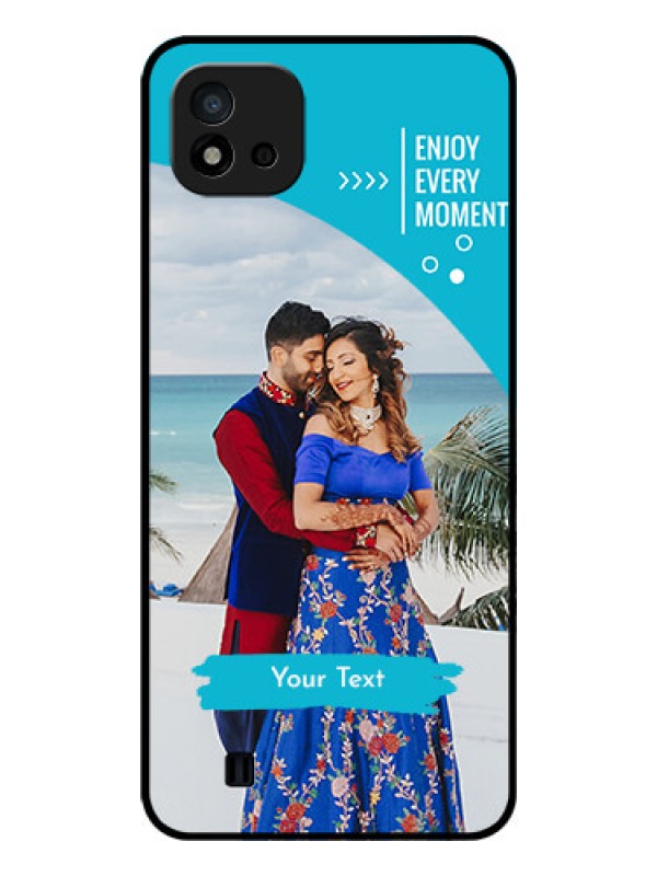 Custom Realme C20 Custom Glass Mobile Case - Happy Moment Design