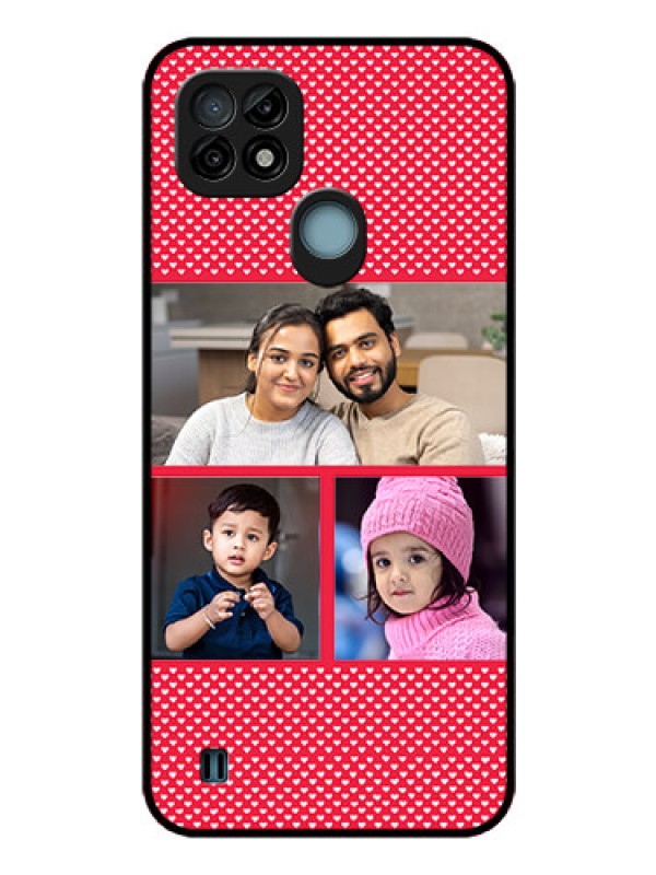 Custom Realme C21 Personalized Glass Phone Case - Bulk Pic Upload Design
