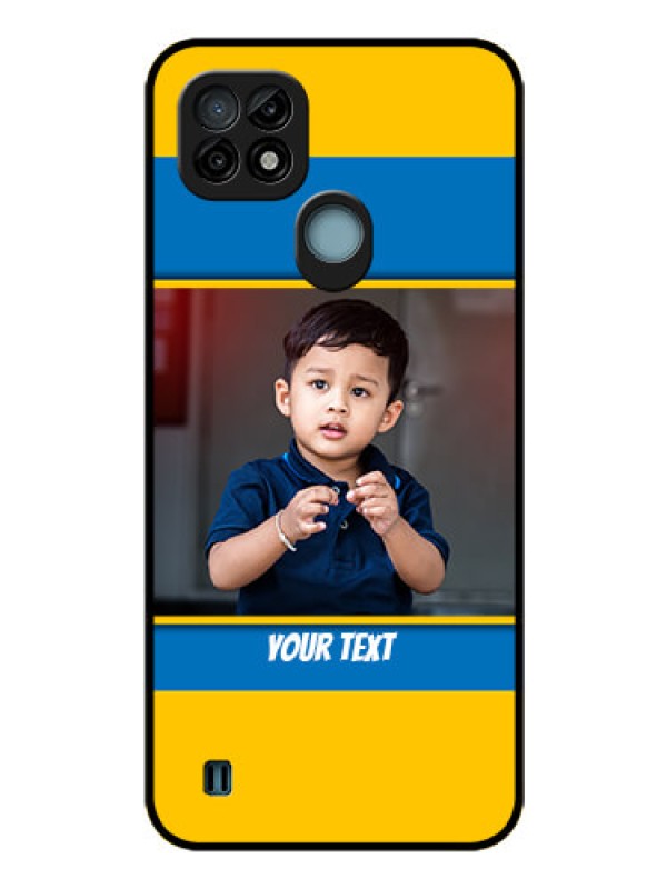 Custom Realme C21 Custom Glass Mobile Case - Birthday Wishes Design
