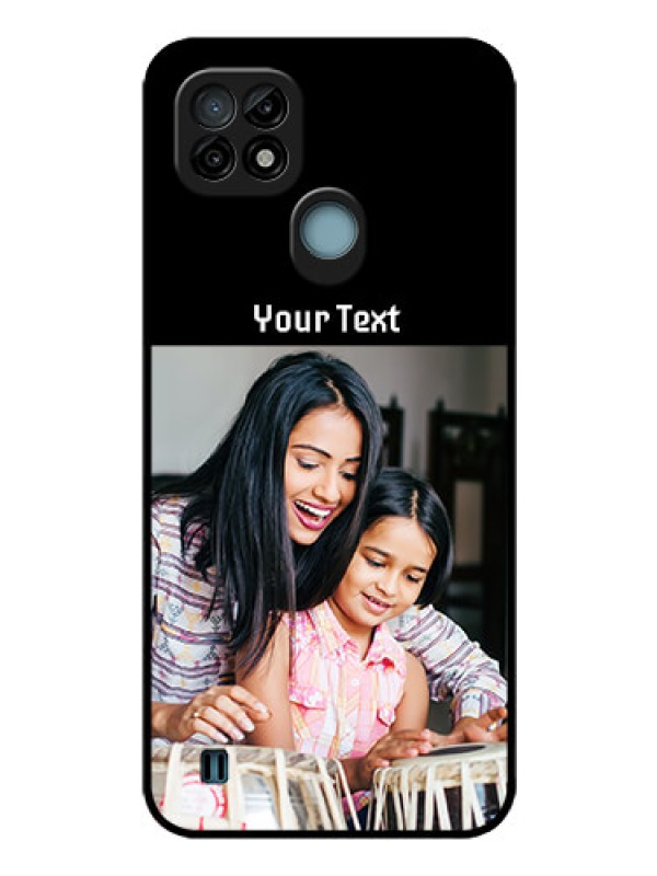 Custom Realme C21 Photo with Name on Glass Phone Case