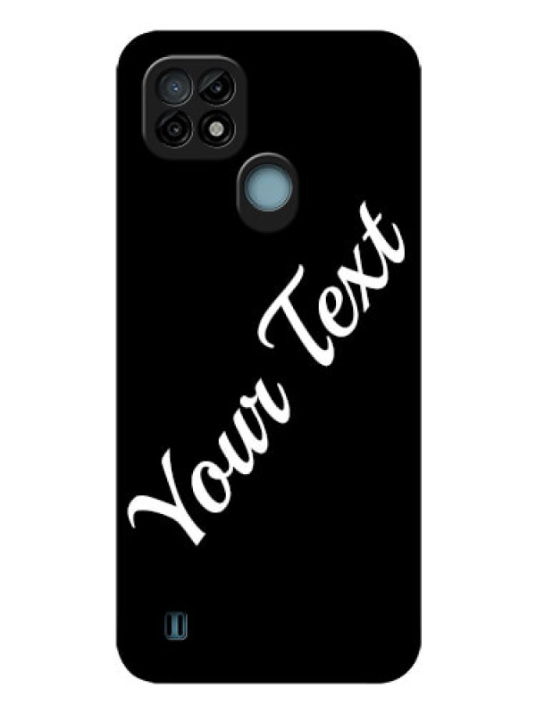 Custom Realme C21 Custom Glass Mobile Cover with Your Name