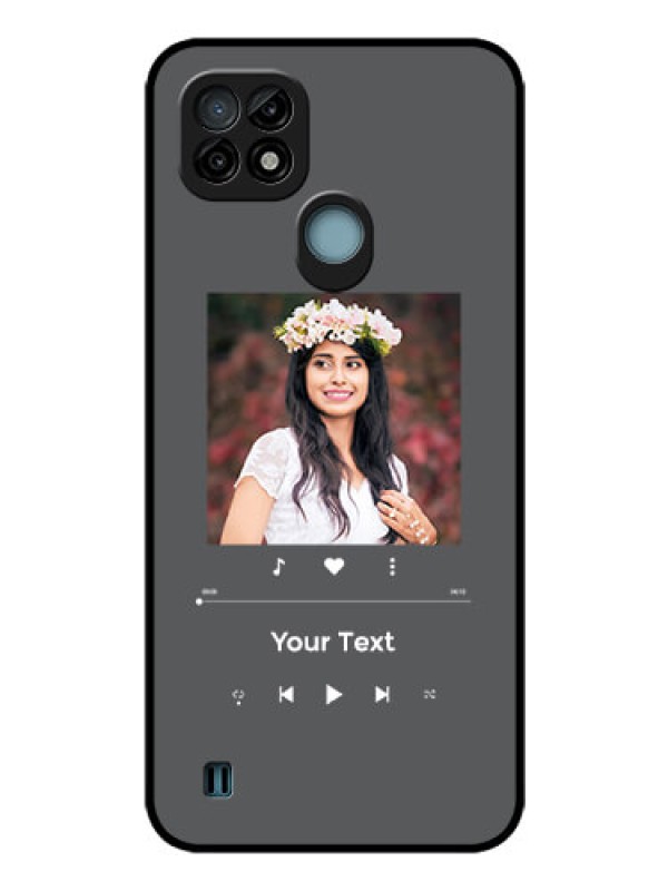 Custom Realme C21 Custom Glass Mobile Case - Play The Music Design
