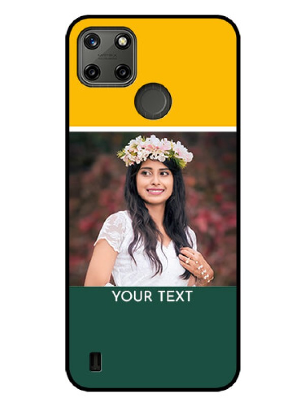 Custom Realme C21Y Photo Printing on Glass Case - Love You Design