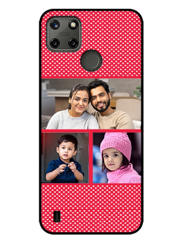 Custom Realme C21Y Personalized Glass Phone Case - Bulk Pic Upload Design