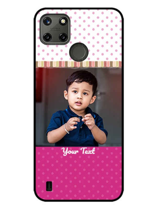 Custom Realme C21Y Photo Printing on Glass Case - Cute Girls Cover Design