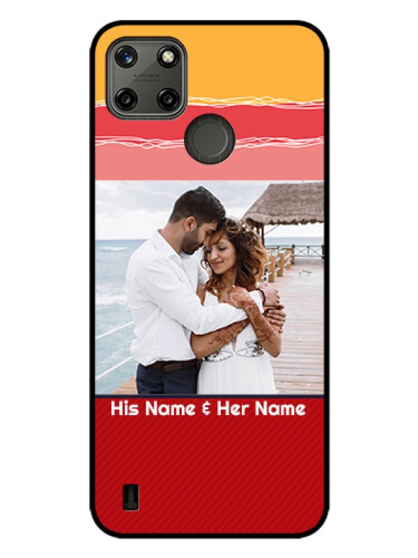 Custom Realme C21Y Custom Glass Mobile Case - Colorful Case Design
