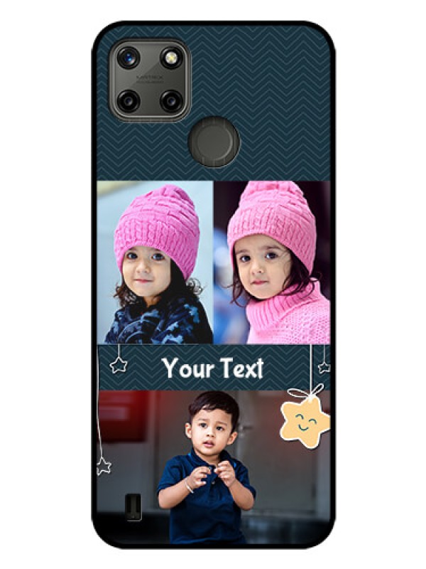 Custom Realme C21Y Custom Glass Mobile Case - Hanging Stars Design