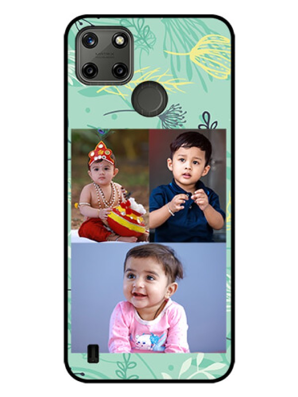 Custom Realme C21Y Photo Printing on Glass Case - Forever Family Design 