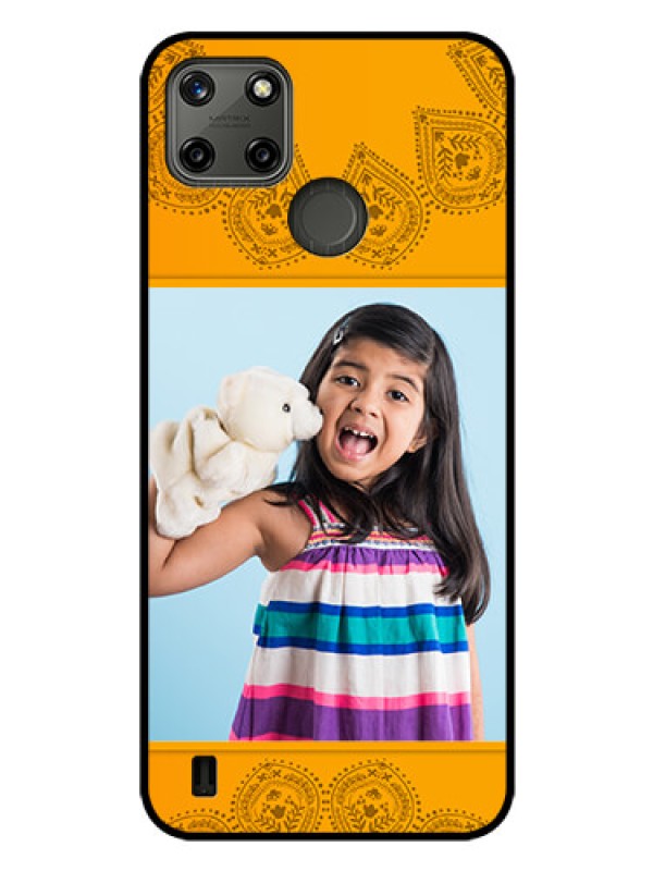 Custom Realme C21Y Personalized Glass Phone Case - Photo Wedding Design 