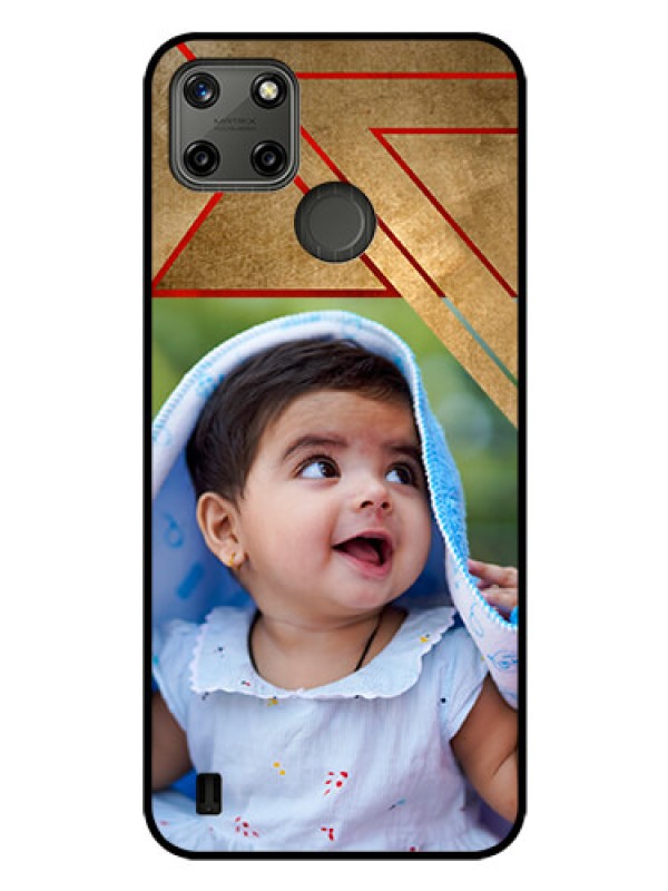 Custom Realme C21Y Personalized Glass Phone Case - Gradient Abstract Texture Design