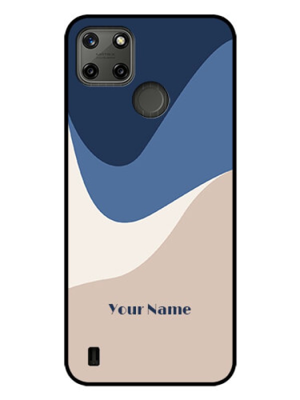 Custom Realme C21Y Custom Glass Phone Case - Abstract Drip Art Design