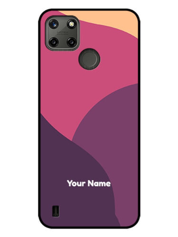 Custom Realme C21Y Custom Glass Phone Case - Mixed Multi-colour abstract art Design