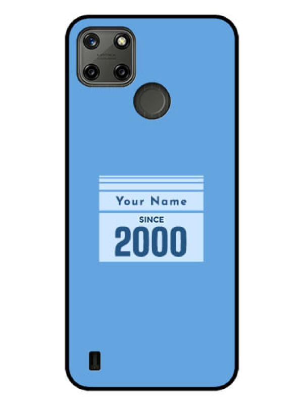 Custom Realme C21Y Custom Glass Mobile Case - Custom Year of birth Design