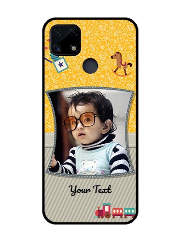 Custom Realme C25 Personalized Glass Phone Case  - Baby Picture Upload Design