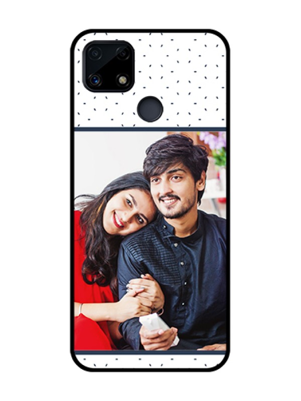 Custom Realme C25 Personalized Glass Phone Case  - Premium Dot Design
