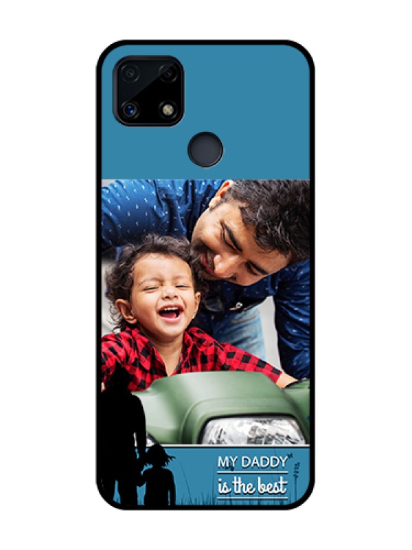 Custom Realme C25 Custom Glass Mobile Case  - Best dad design 