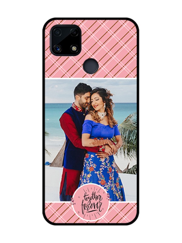 Custom Realme C25 Personalized Glass Phone Case  - Together Forever Design