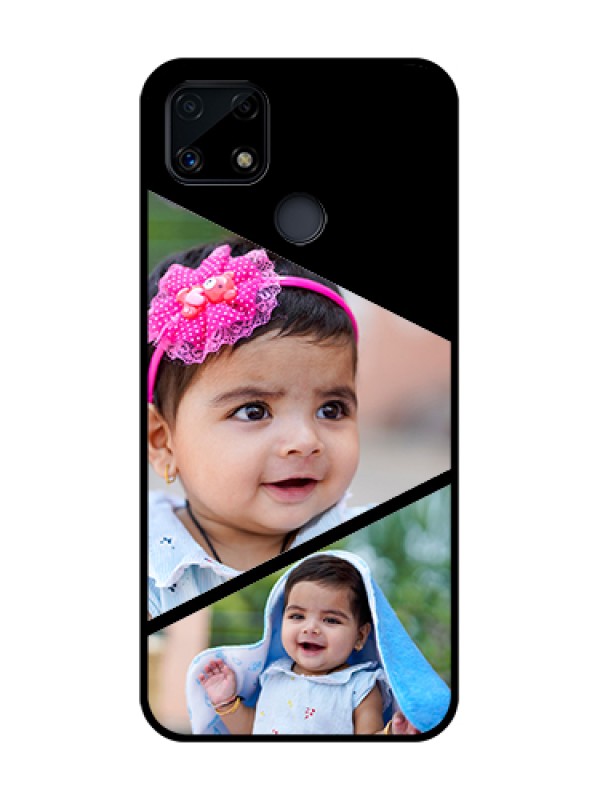 Custom Realme C25 Custom Glass Phone Case  - Semi Cut Design