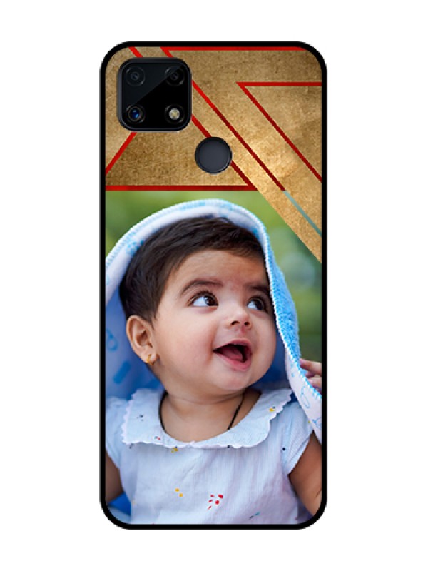Custom Realme C25 Personalized Glass Phone Case  - Gradient Abstract Texture Design