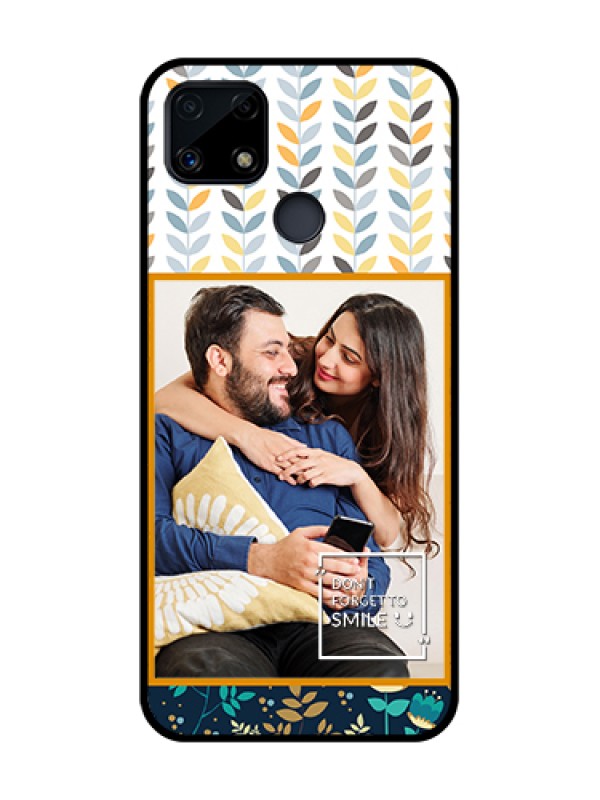 Custom Realme C25 Custom Glass Mobile Case  - Pattern Design