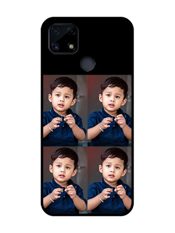 Custom Realme C25 4 Image Holder on Glass Mobile Cover