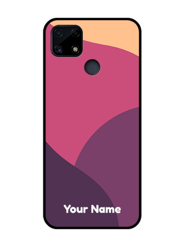 Custom Realme C25 Custom Glass Phone Case - Mixed Multi-colour abstract art Design