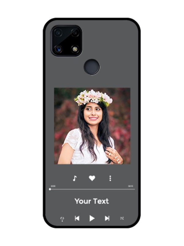 Custom Realme C25 Custom Glass Mobile Case - Play The Music Design