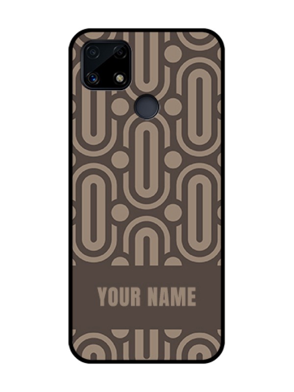 Custom Realme C25 Custom Glass Phone Case - Captivating Zero Pattern Design