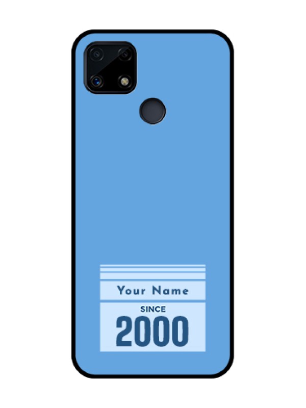 Custom Realme C25 Custom Glass Mobile Case - Custom Year of birth Design