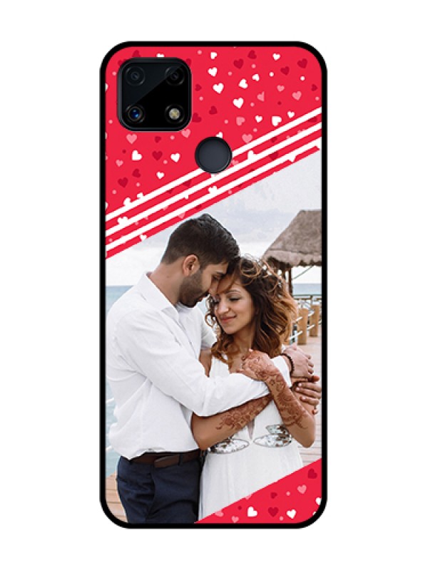 Custom Realme C25s Custom Glass Mobile Case - Valentines Gift Design