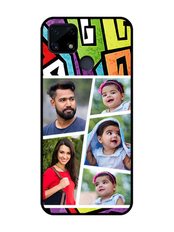 Custom Realme C25s Custom Glass Phone Case - Graffiti pattern Design