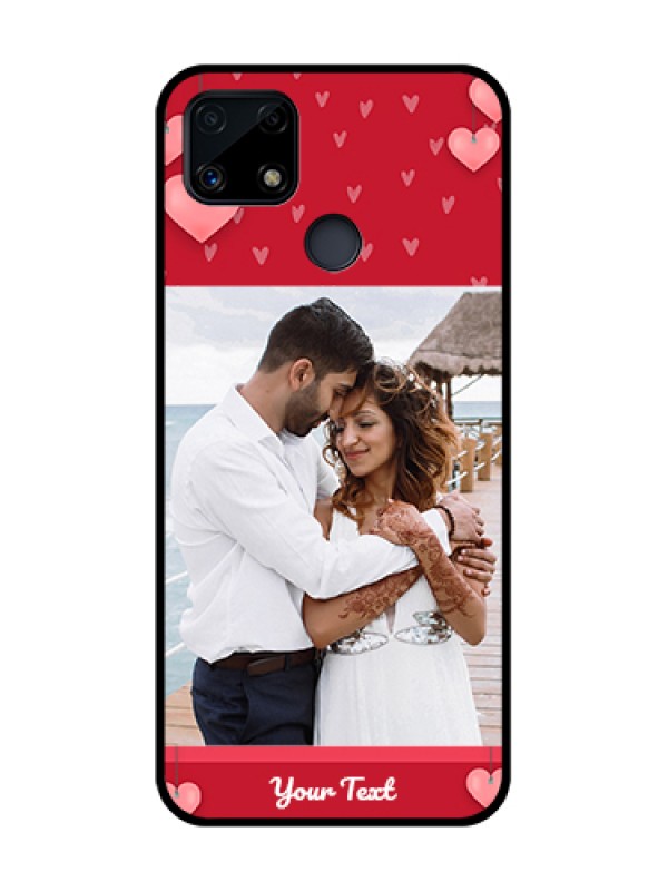 Custom Realme C25s Custom Glass Phone Case - Valentines Day Design