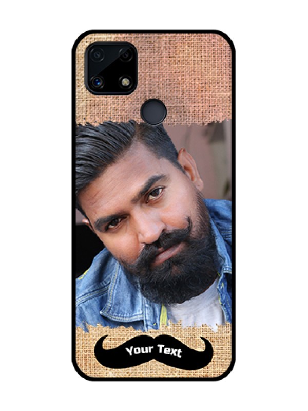 Custom Realme C25s Personalized Glass Phone Case - with Texture Design