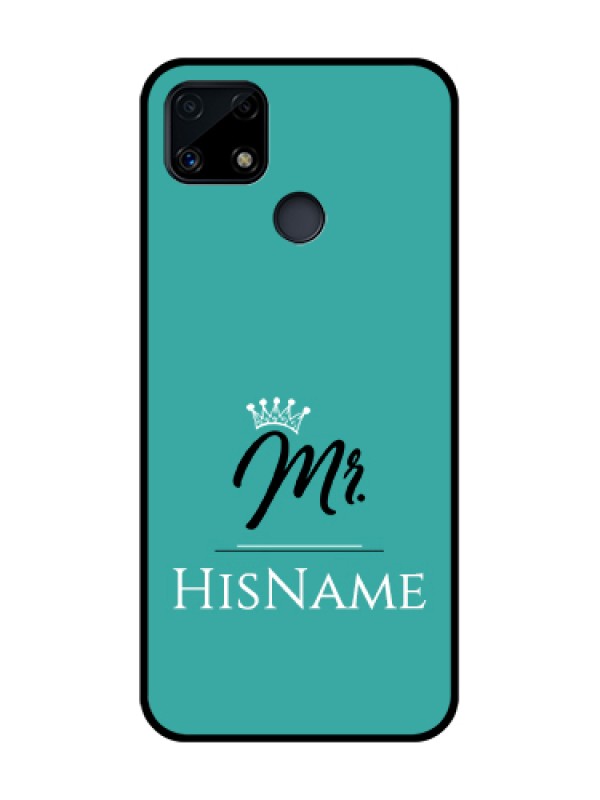 Custom Realme C25s Custom Glass Phone Case Mr with Name