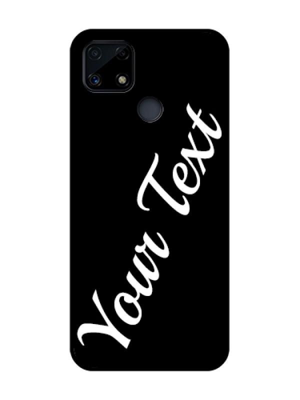 Custom Realme C25s Custom Glass Mobile Cover with Your Name