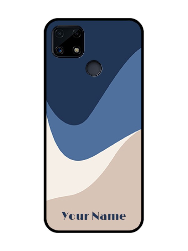Custom Realme C25s Custom Glass Phone Case - Abstract Drip Art Design