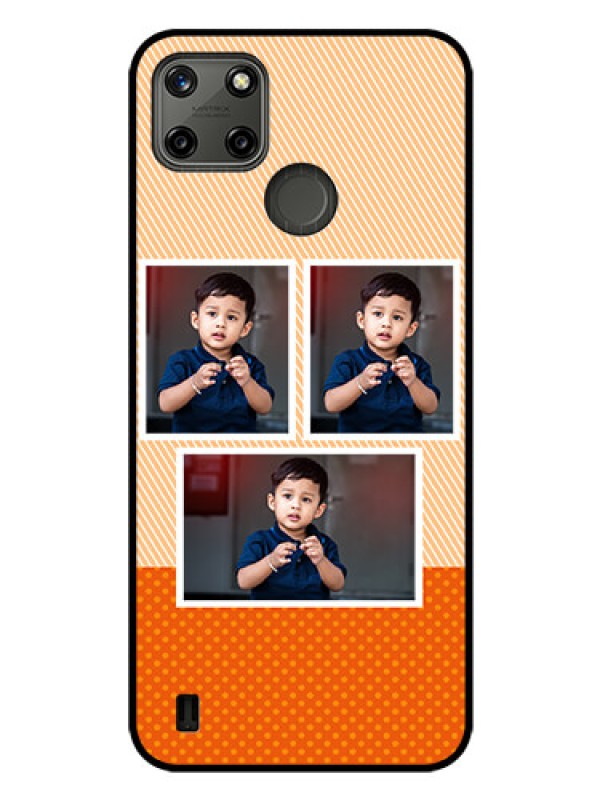 Custom Realme C25Y Photo Printing on Glass Case - Bulk Photos Upload Design