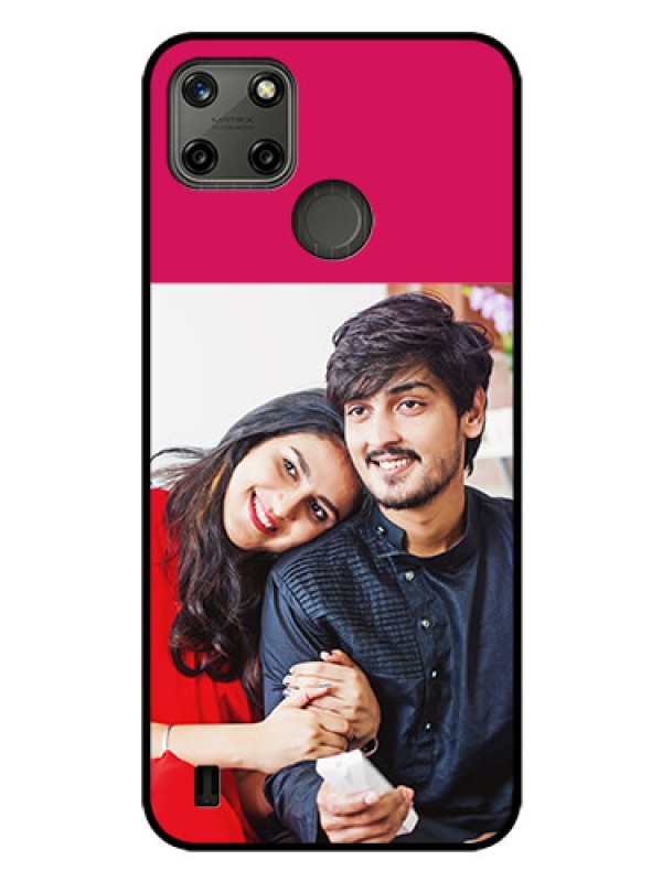 Custom Realme C25Y Custom Glass Mobile Case - Anniversary Cover Design