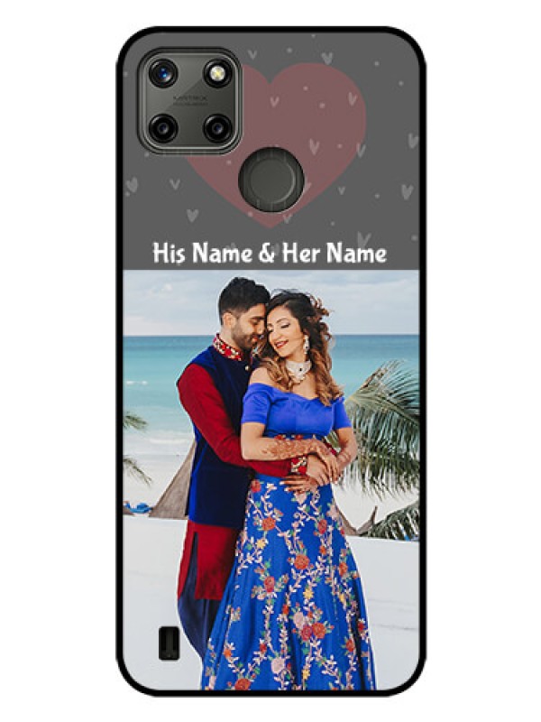 Custom Realme C25Y Custom Glass Mobile Case - Buy Love Design with Photo Online