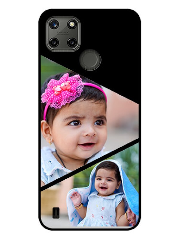 Custom Realme C25Y Custom Glass Phone Case - Semi Cut Design