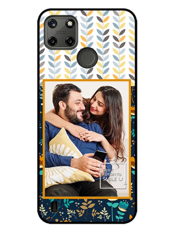 Custom Realme C25Y Custom Glass Mobile Case - Pattern Design
